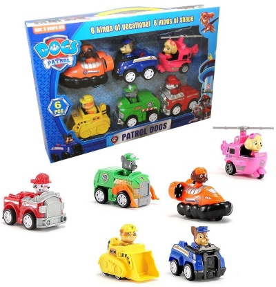 Set Patrula Cățelușilor 6 Figurine cu Mașinuțe | image