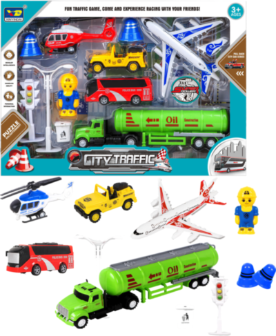 Set Vehicule Traficul Orașului cu Accesorii | image