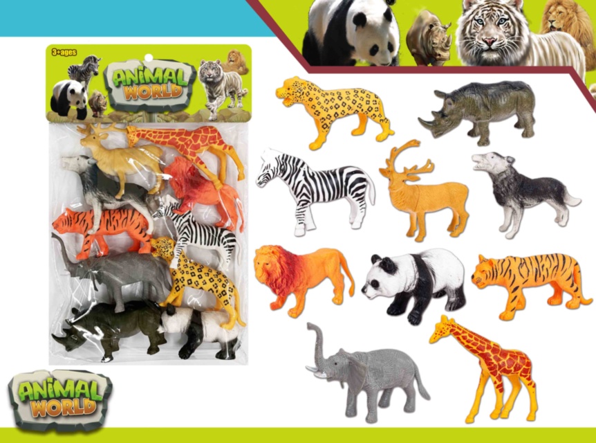 Mega Set 10 Animale din Junglă