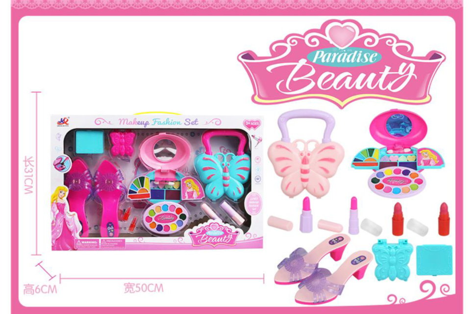 Set Fashion cu Pantofi, Gentuță, Oglindă și Farduri