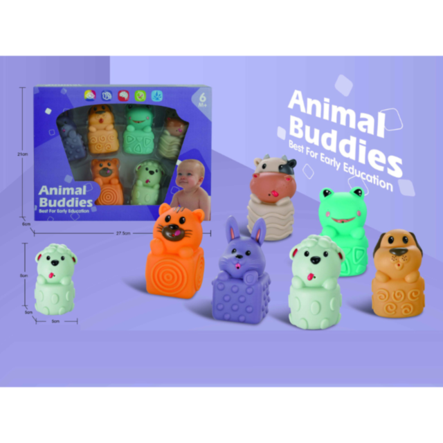 Set de jucării senzoriale – Prieteni Animăluțe (6 bucăți)