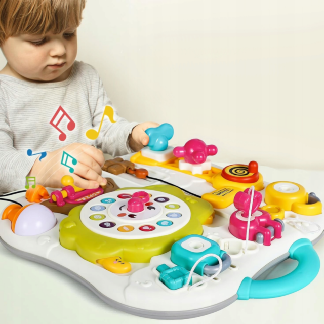 Panou de Activități Montessori cu Sunete și Lumină – Jucărie Interactivă