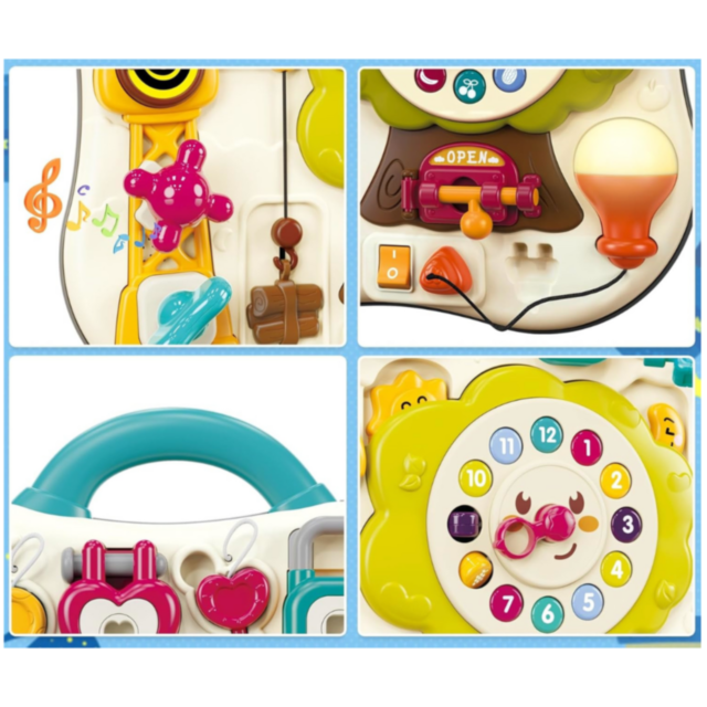 Panou de Activități Montessori cu Sunete și Lumină – Jucărie Interactivă