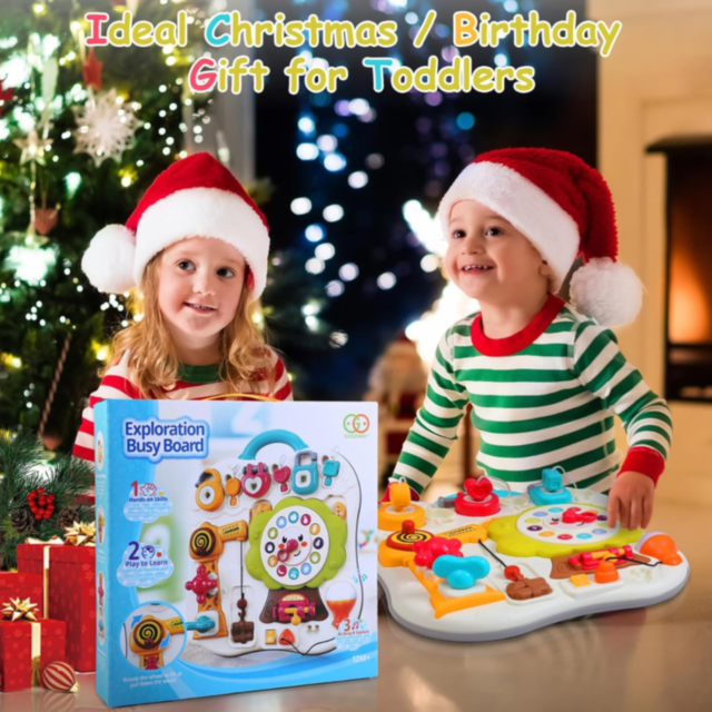 Panou de Activități Montessori cu Sunete și Lumină – Jucărie Interactivă