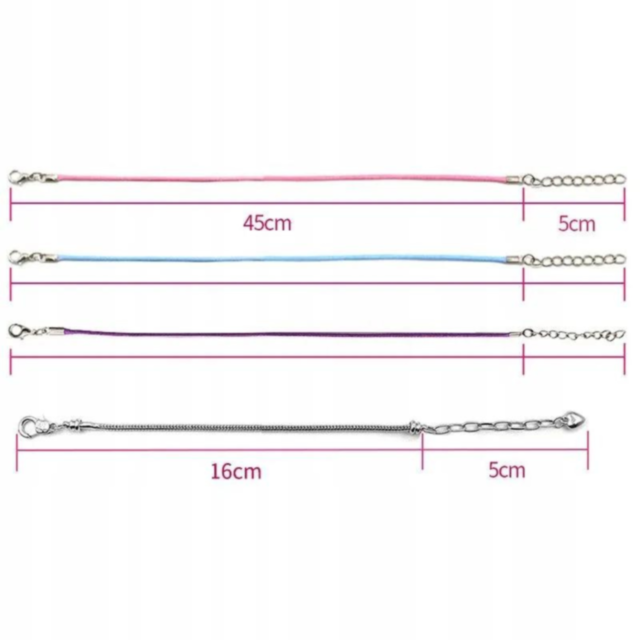 Set Brățări Charm cu Pandantive Colorate - Cadou Creativ pentru Fete