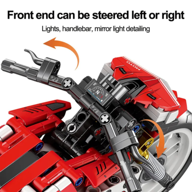 Set de construcție Motocicletă Racing cu 467 piese