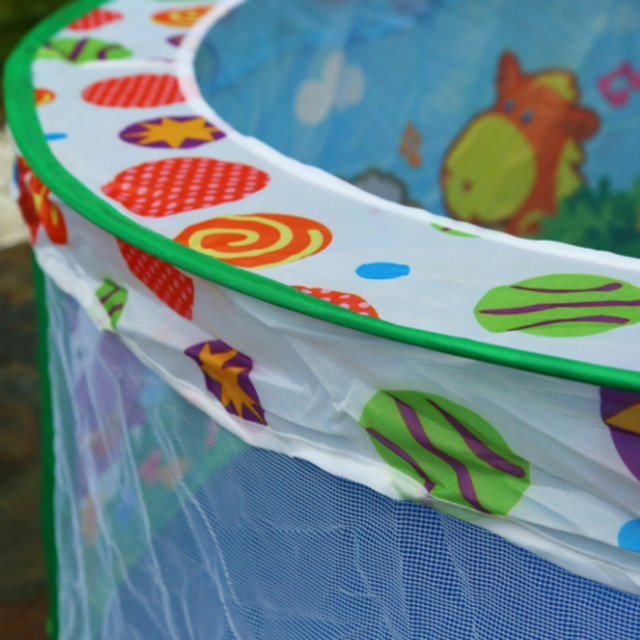 Piscină de Joacă cu Coș de Baschet și Plasă de Siguranță