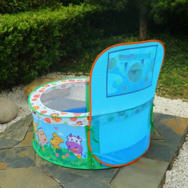 Piscină de Joacă cu Coș de Baschet și Plasă de Siguranță