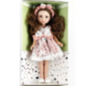 Păpușă Elegantă cu Rochie din Dantelă și Fundă Roz – 35 cm