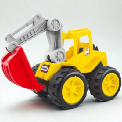 Buldoexcavator pentru copii cu cupă mobilă | image