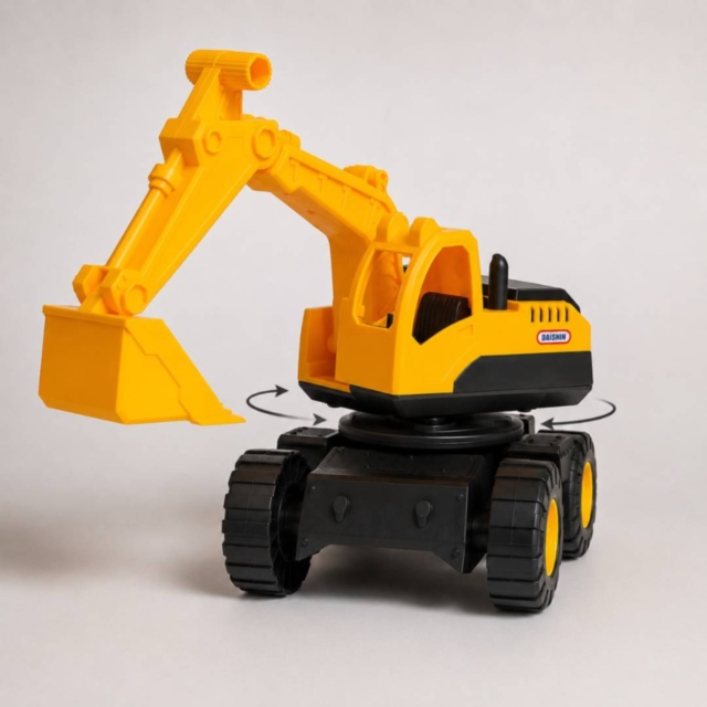 Excavator mare de jucărie cu braț și cupă mobile
