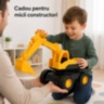Excavator mare de jucărie cu braț și cupă mobile