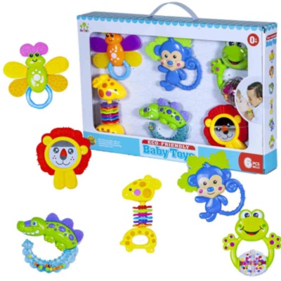 Set 6 Zornăitoare Multicolore, 3 pentru Dentiție | image