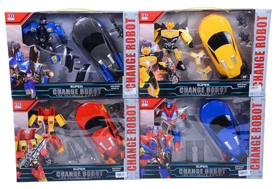 Set Robot și Mașină Tranformabilă de Asamblat