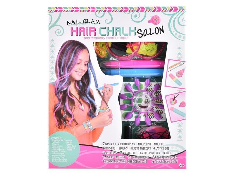 Set 2 în 1, Creioane de Colorat Părul și Manichiură