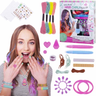 Set 2 în 1, Creioane de Colorat Părul și Manichiură | image