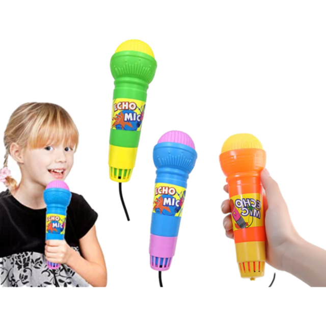 1buc. Microfon cu Efect de Ecou pentru Copii - Distracție Colorată și Interactivă