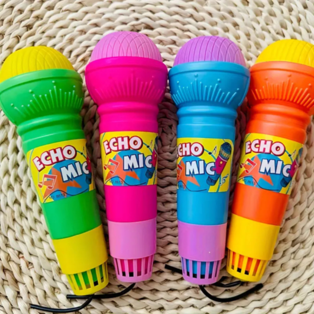1buc. Microfon cu Efect de Ecou pentru Copii - Distracție Colorată și Interactivă