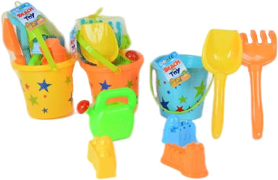 Găletușă cu 6 Accesorii de Nisip, 28cm  | image