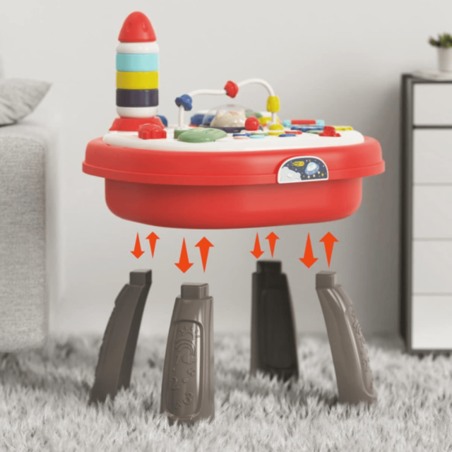 Masă Interactivă Educațională 3 în 1 cu Sunete, Lumini și Activități Tactile