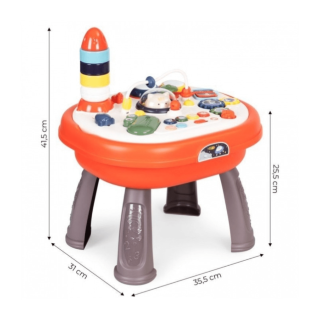 Masă Interactivă Educațională 3 în 1 cu Sunete, Lumini și Activități Tactile