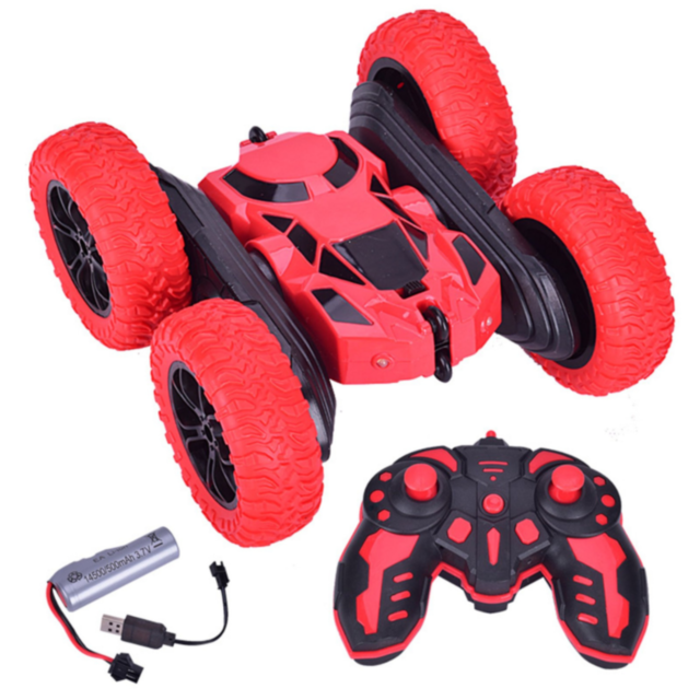 Mașinuță Cascadorie 360° cu Telecomandă și Roți Off-Road Flexibile (culoare aleatorie)