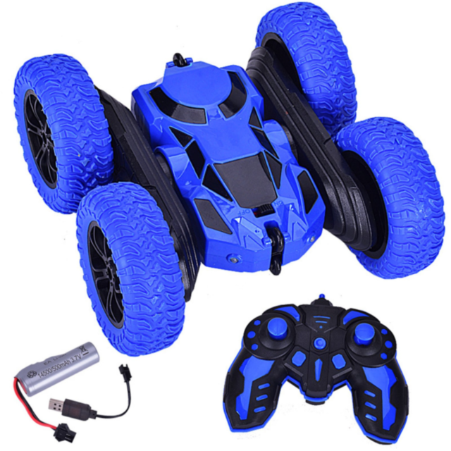 Mașinuță Cascadorie 360° cu Telecomandă și Roți Off-Road Flexibile (culoare aleatorie)