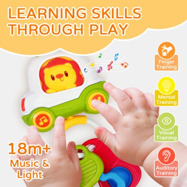 Zornăitoare Muzicală Chei Auto cu Lumini