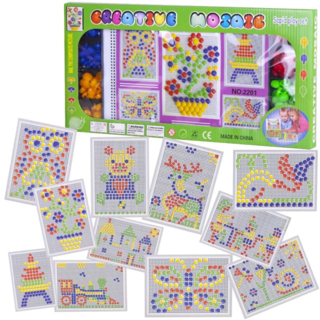 Mozaic cu Pioneze Colorate