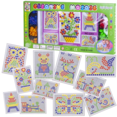 Mozaic cu Pioneze Colorate | image