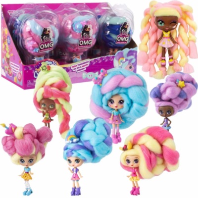 Păpușa Candylocks cu Părul de Vată de Zahăr, set 6buc | image