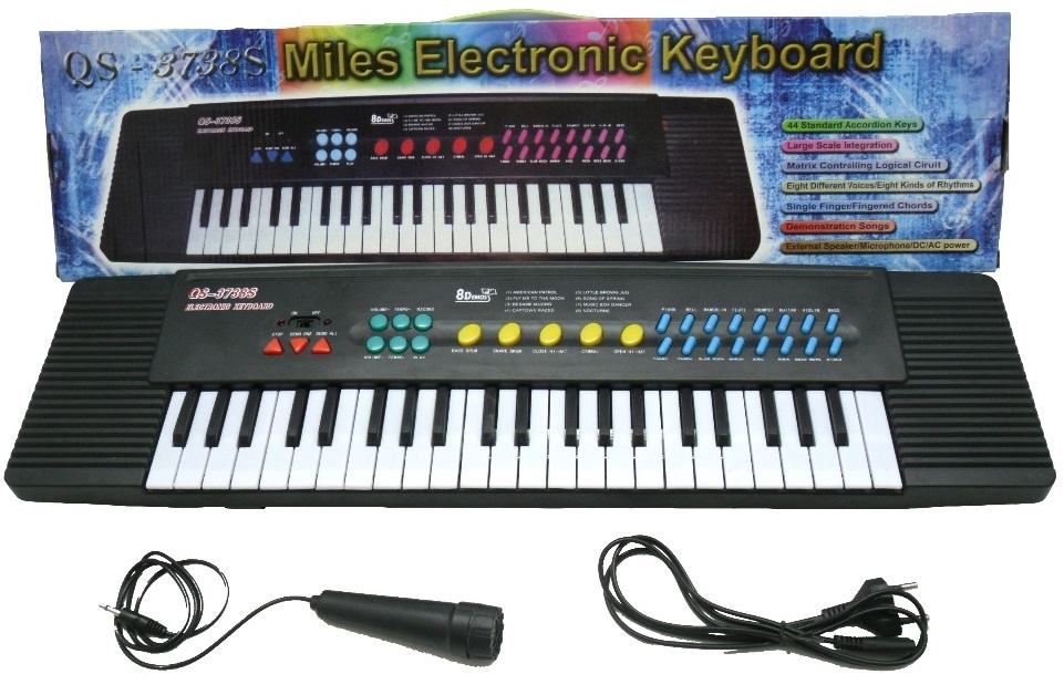 Orga Electronică Mare cu Multiple Funcții și Microfon 