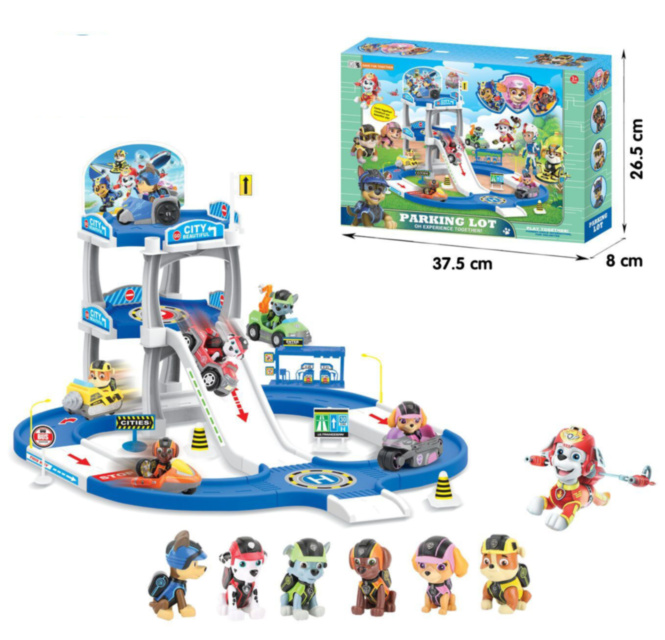Patrula Cățelușilor, Set Circuit și Stație Peco cu 4 Mașinuțe 