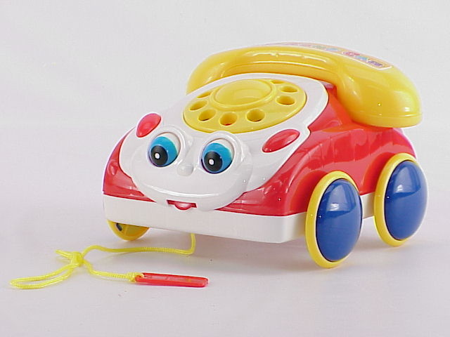 Mașina-Telefon cu Activități și Ață de Tras 