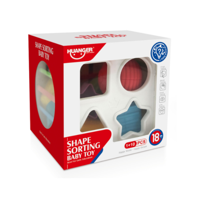 Cub de Activități Montessori cu Forme și Benzi Elastice