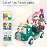 Set de construcție Camion Transport Animaluțe cu Sunete și Efecte