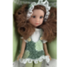 Păpușă în Salopetă Verde cu Volănaș și Bentiță din Dantelă – 35 cm