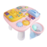 Centru Educativ 4-în-1 pentru Fetițe - Plimbător, Pian și Masă de Activități Roz 
