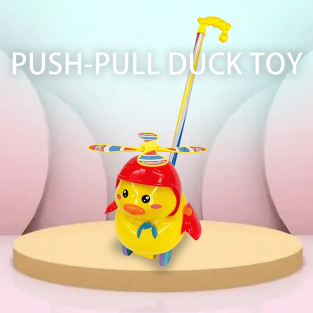 Rață Distractivă cu Morișcă și Mâner pentru Copii (model aleatoriu) 