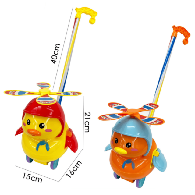 Rață Distractivă cu Morișcă și Mâner pentru Copii (model aleatoriu) 