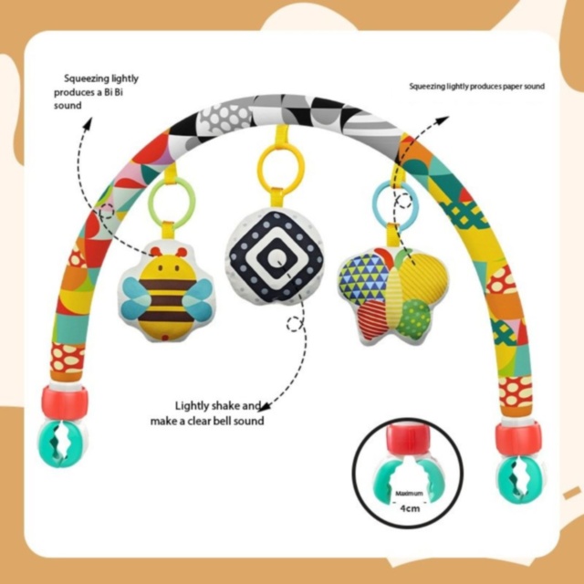 Arcadă senzorială reglabilă pentru pătuț și cărucior