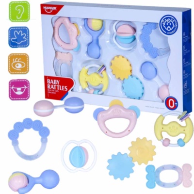 Set 8 Zornăitoare Pastelate, 2 pentru Dentiție | image