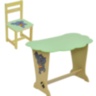 Măsuță Nouraș cu Scăunel de Lemn, Verde, Elefănțel