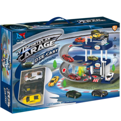 Parcare cu 3 Niveluri și 3 Mașinuțe de Metal | image