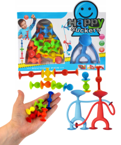 Omuleț și Figurine Flexibile cu Ventuze | image