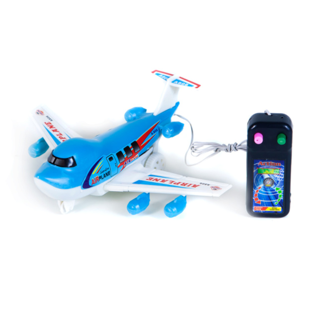 Avion Teleghidat cu Fir, 19cm