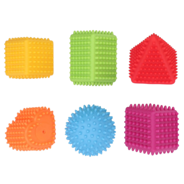 Set Mingi Senzoriale pentru Dezvoltarea Bebelușilor – Texturi Variate