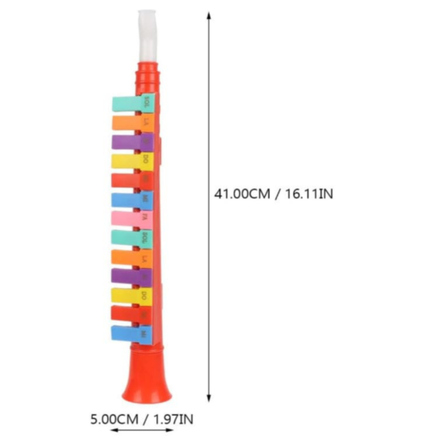 Instrument Muzical de Suflat pentru Copii - Melodica Colorată cu Taste