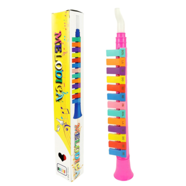 Instrument Muzical de Suflat pentru Copii - Melodica Colorată cu Taste