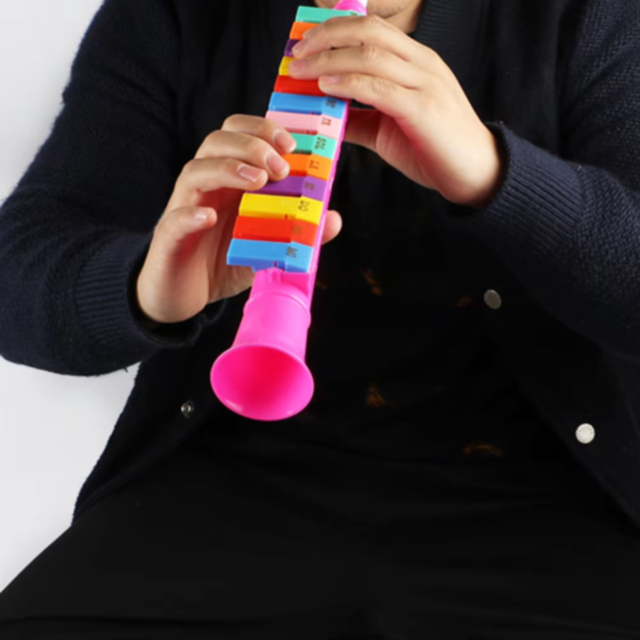Instrument Muzical de Suflat pentru Copii - Melodica Colorată cu Taste